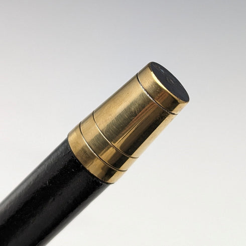 1932年 英国ヴィンテージ 紳士用ステッキ ホーンハンドル 純銀装飾 92cm K&S